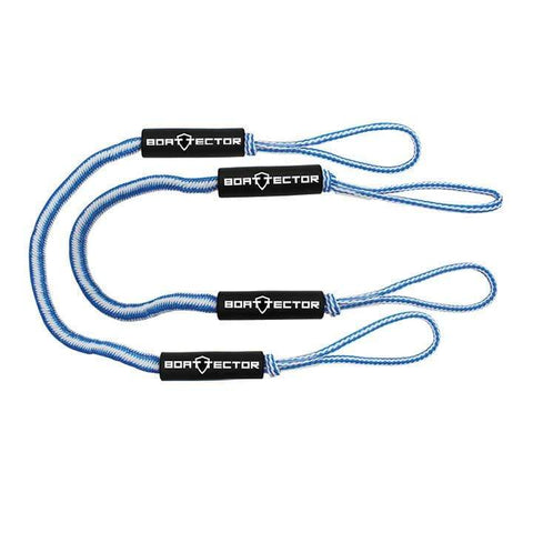 Extreme Max BoatTector Bungee Dock Line 2-pk 5' Blue/White #3006.2749