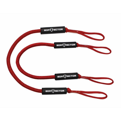 Extreme Max BoatTector Bungee Dock Line 2-pk 5' Red #3006.2714