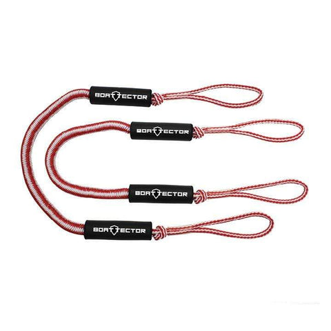 Extreme Max BoatTector Bungee Dock Line 2-pk 5' Red/White #3006.2747