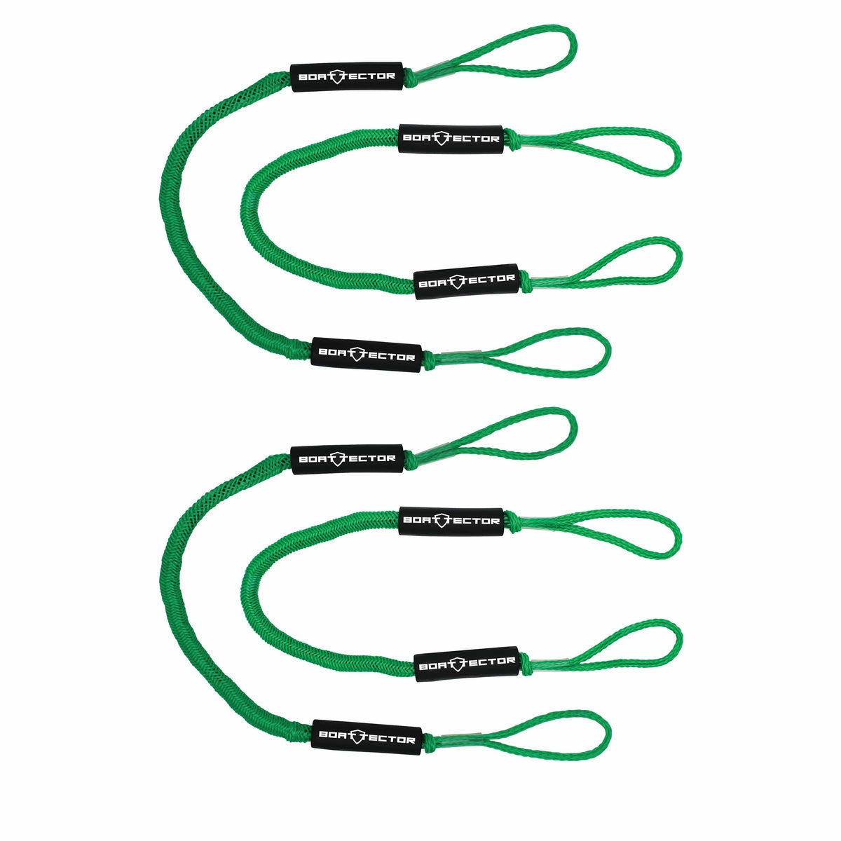Extreme Max Qualifies for Free Shipping Extreme Max BoatTector Bungee Dock Line 4-pk 4' Green #3006.3246