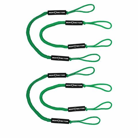 Extreme Max Qualifies for Free Shipping Extreme Max BoatTector Bungee Dock Line 4-pk 4' Green #3006.3246