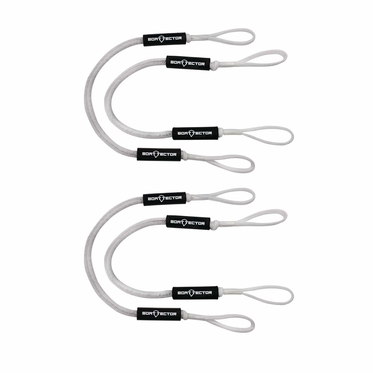Extreme Max Qualifies for Free Shipping Extreme Max BoatTector Bungee Dock Line 4-pk 4' White #3006.3222
