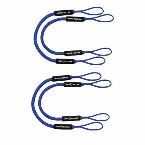 Extreme Max Qualifies for Free Shipping Extreme Max BoatTector Bungee Dock Line 4-pk 5' Blue #3006.3255