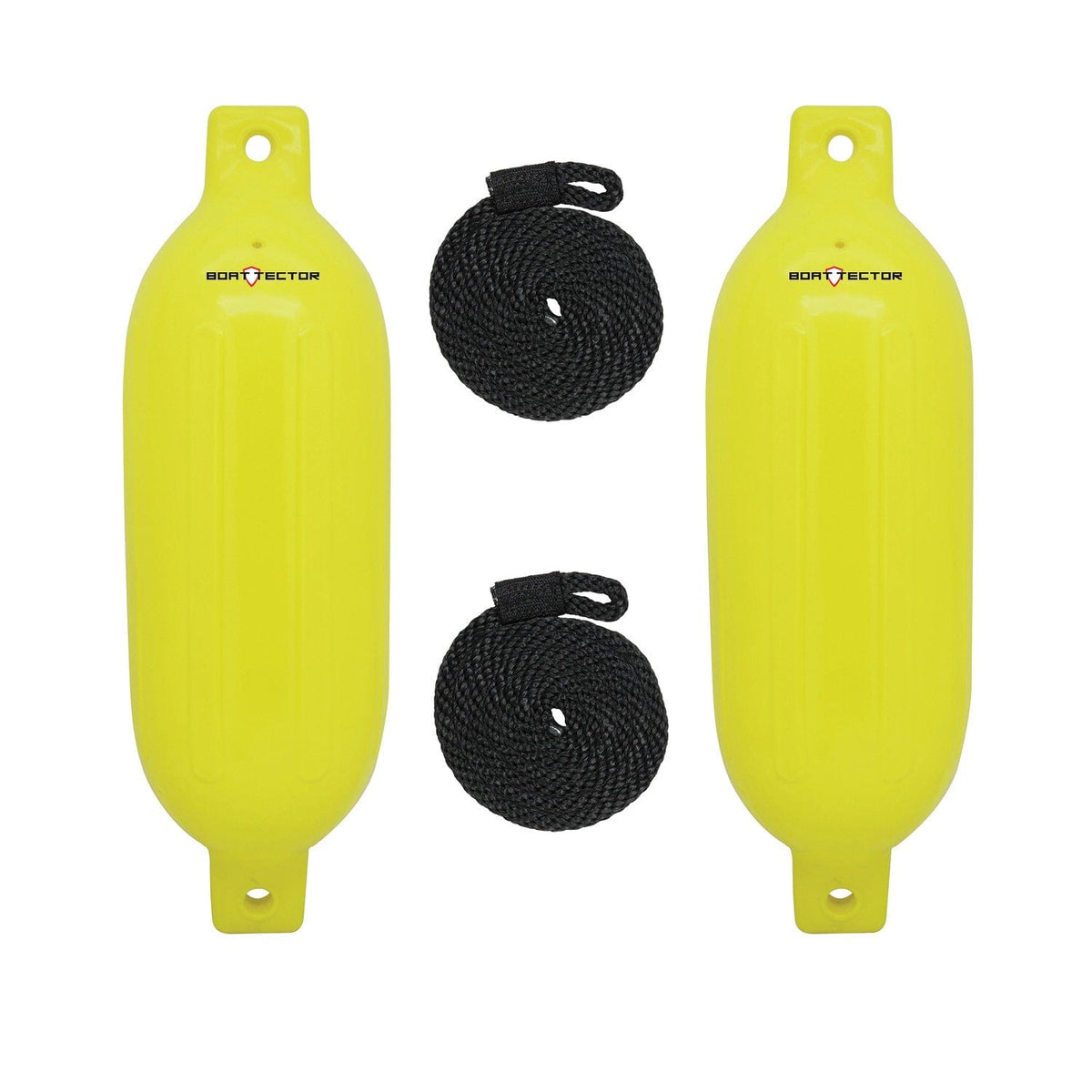 Extreme Max Qualifies for Free Shipping Extreme Max BoatTector Fender 2-pk 4.5" x 16" Neon Yellow #3006.7584