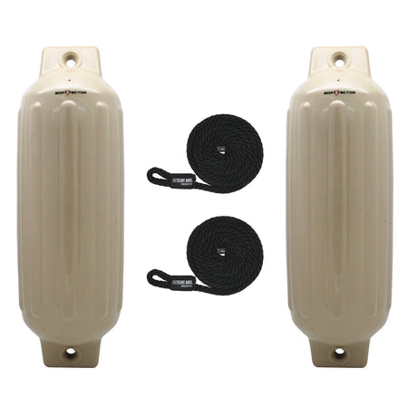 Extreme Max Qualifies for Free Shipping Extreme Max BoatTector Fender 2-pk 8.5" x 27" Sand #3006.7566