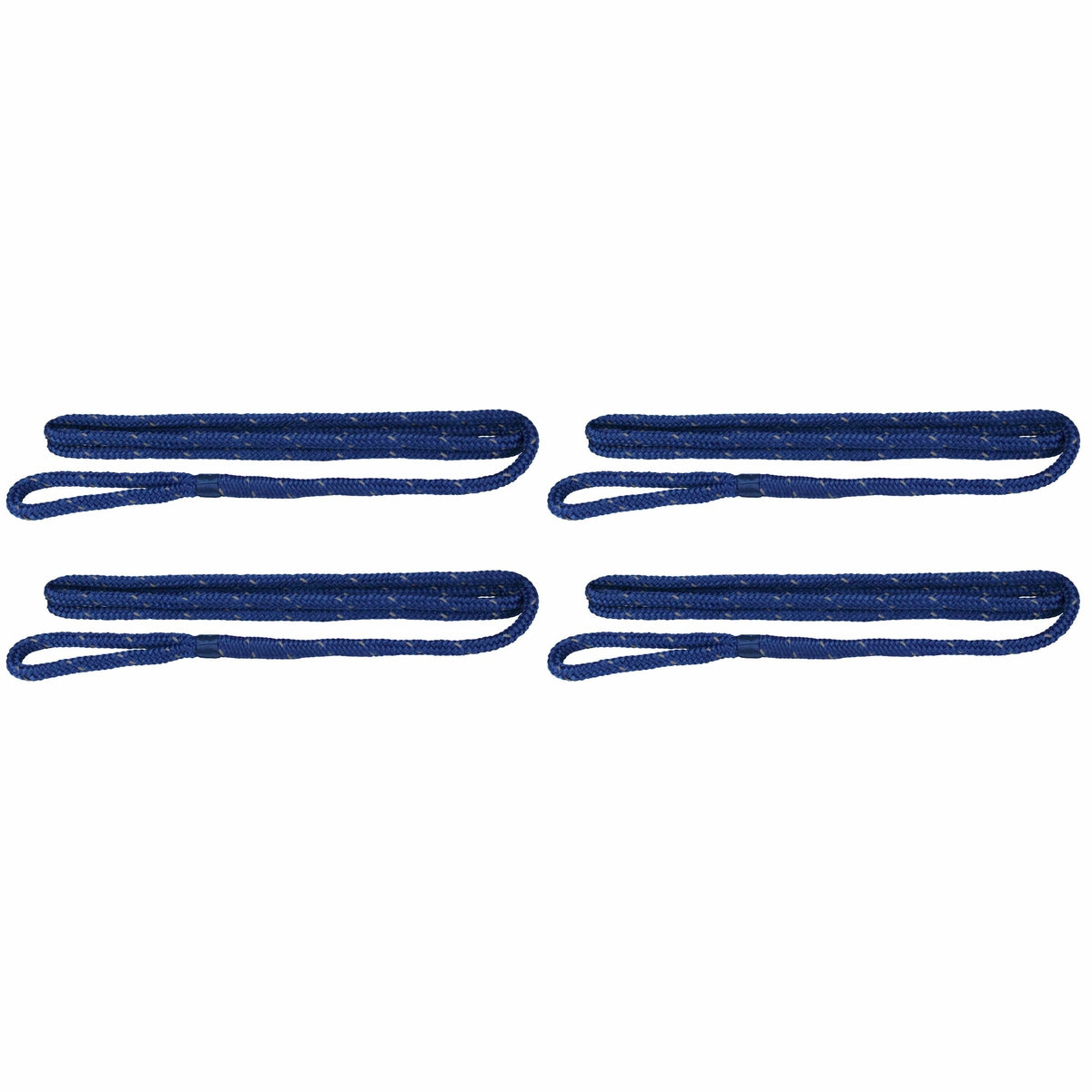 Extreme Max Qualifies for Free Shipping Extreme Max BoatTector Fender Line 4-pk 3/8" x 6' Blue/Tracer #3006.3415