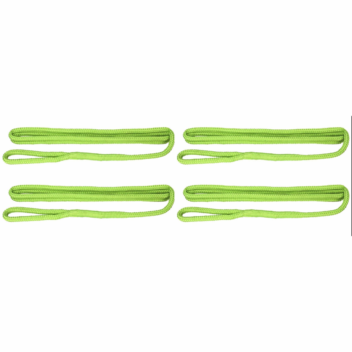 Extreme Max Qualifies for Free Shipping Extreme Max BoatTector Fender Line 4-pk 3/8" x 6' Neon Green #3006.3405