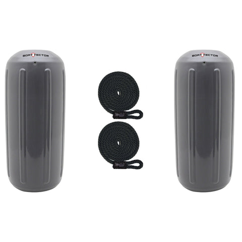 Extreme Max Not Qualified for Free Shipping Extreme Max BoatTector HTM Fender 2-pk 10" x 27" Gray #3006.8512.2