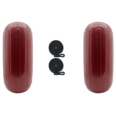 Extreme Max Qualifies for Free Shipping Extreme Max BoatTector HTM Fender 2-pk 6.5" x 15" Cranberry #3006.7724.2