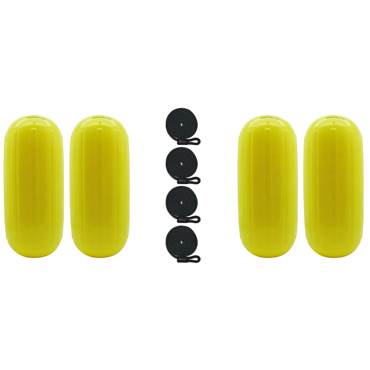 Extreme Max Not Qualified for Free Shipping Extreme Max BoatTector HTM Fender 4-pk 10" x 27" Neon Yellow #3006.8521.4