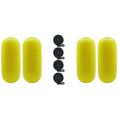 Extreme Max Not Qualified for Free Shipping Extreme Max BoatTector HTM Fender 4-pk 10" x 27" Neon Yellow #3006.8521.4