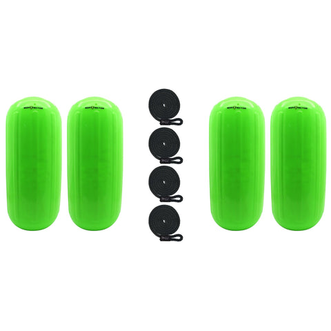 Extreme Max Qualifies for Free Shipping Extreme Max BoatTector HTM Fender 4-pk 6.5" x 15" Neon Green #3006.7721.4