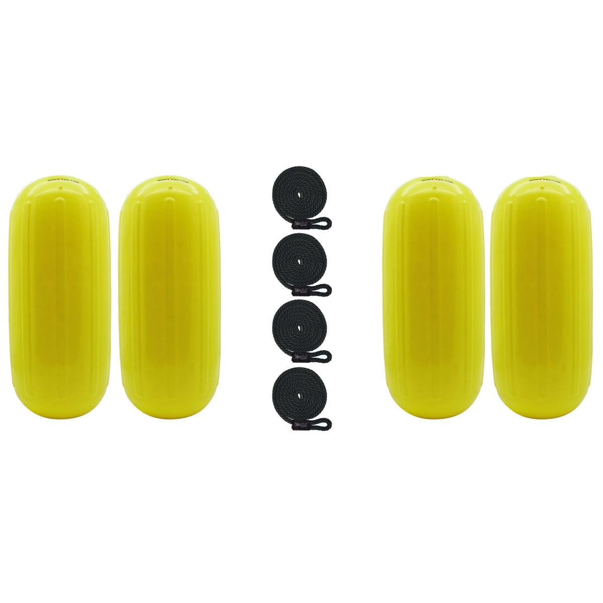 Extreme Max Qualifies for Free Shipping Extreme Max BoatTector HTM Fender 4-pk 6.5" x 15" Neon Yellow #3006.7718.4