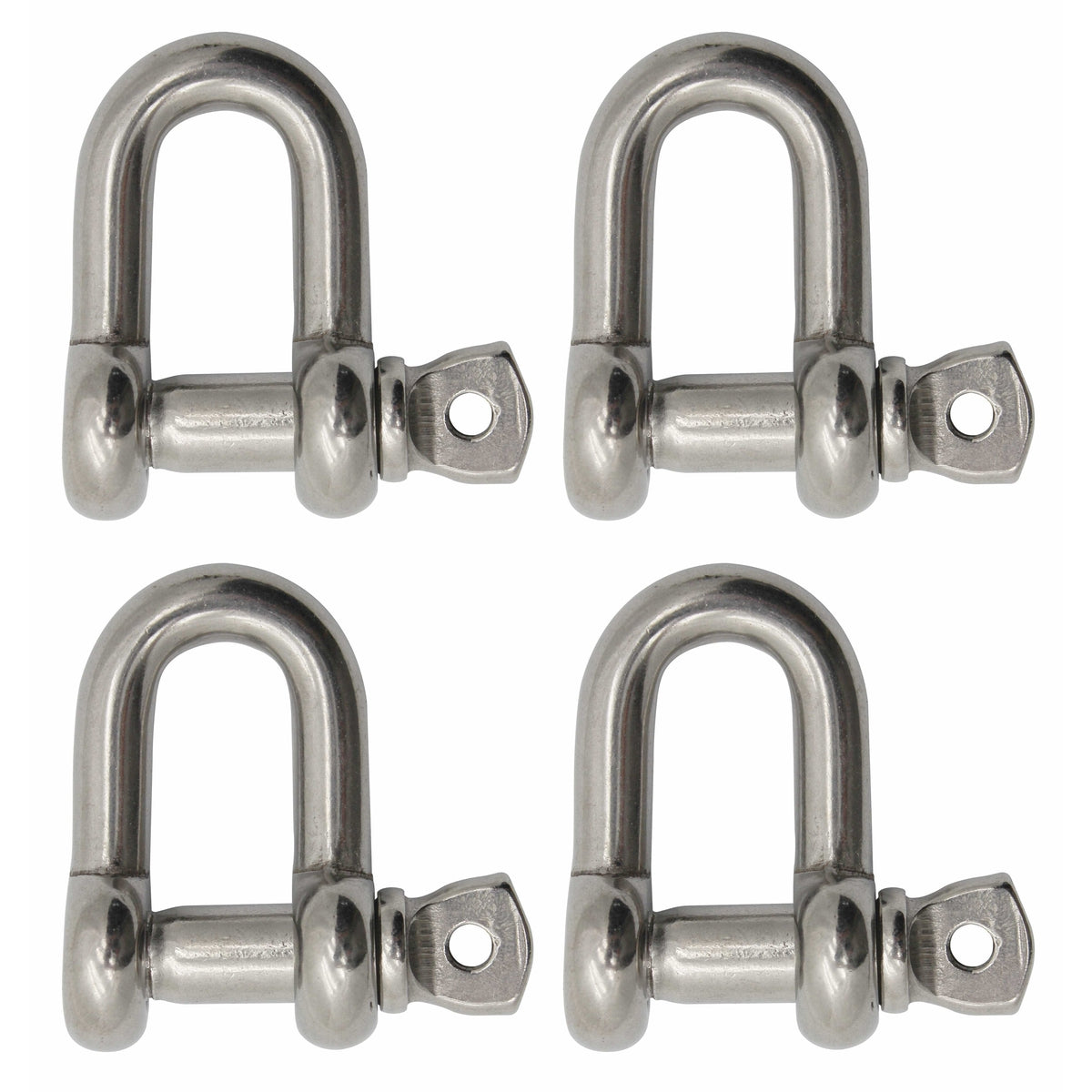 Extreme Max BoatTector SS Chain Shackle 1" 4-pk #3006.8285.4