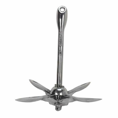 Extreme Max Qualifies for Free Shipping Extreme Max BoatTector SS Folding/Grapnel Anchor 3.5 lb #3006.6675