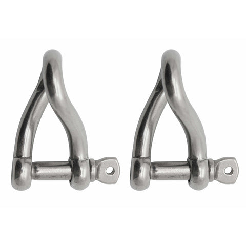 Extreme Max BoatTector SS Twist Shackle 5/16" 2-pk #3006.8216.2