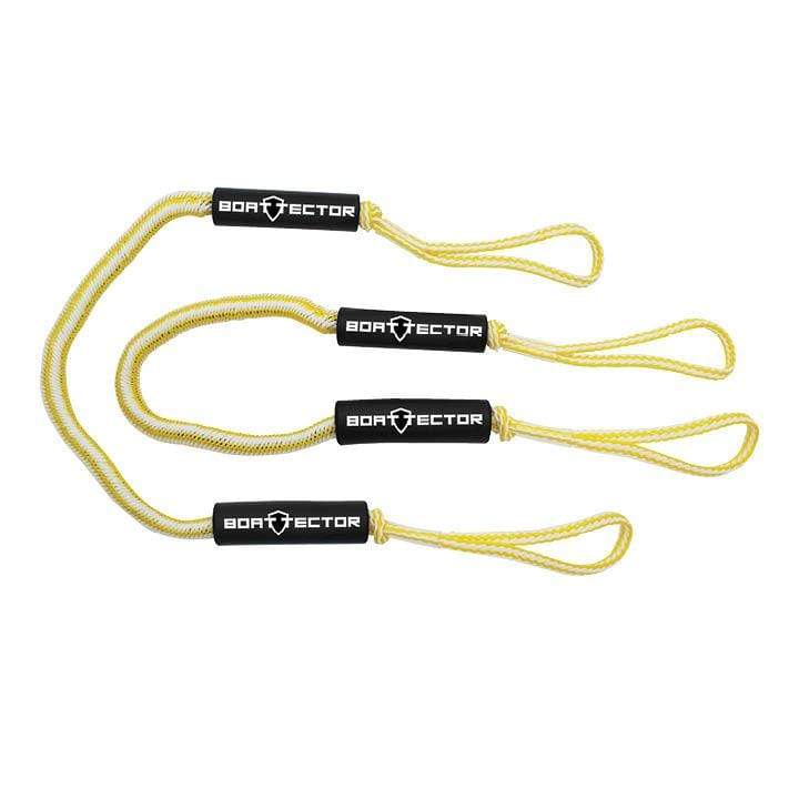 Extreme Max Bungee Dock Line 2-pk 4' Yellow/White #3006.2726