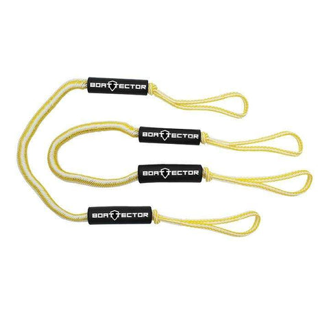 Extreme Max Bungee Dock Line 2-pk 4' Yellow/White #3006.2726
