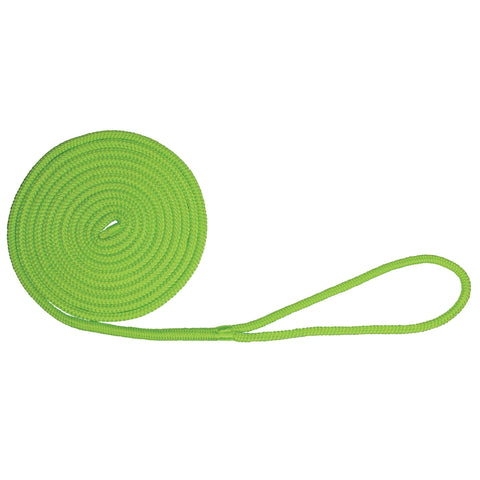 Extreme Max DB Nylon Dock Line 1/2" 15' Neon Green #3006.2445