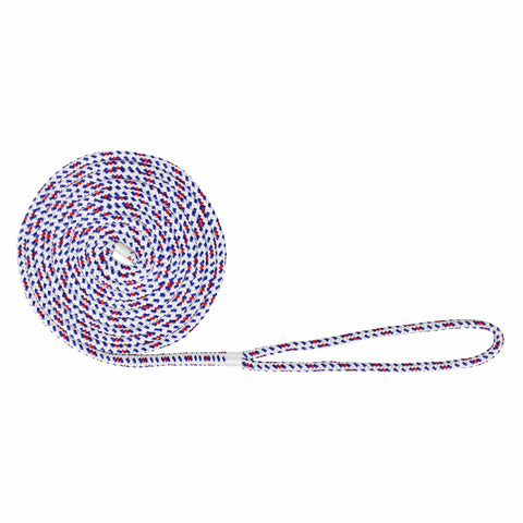 Extreme Max DB Nylon Dock Line 1/2" 15' Old Glory #3006.2618