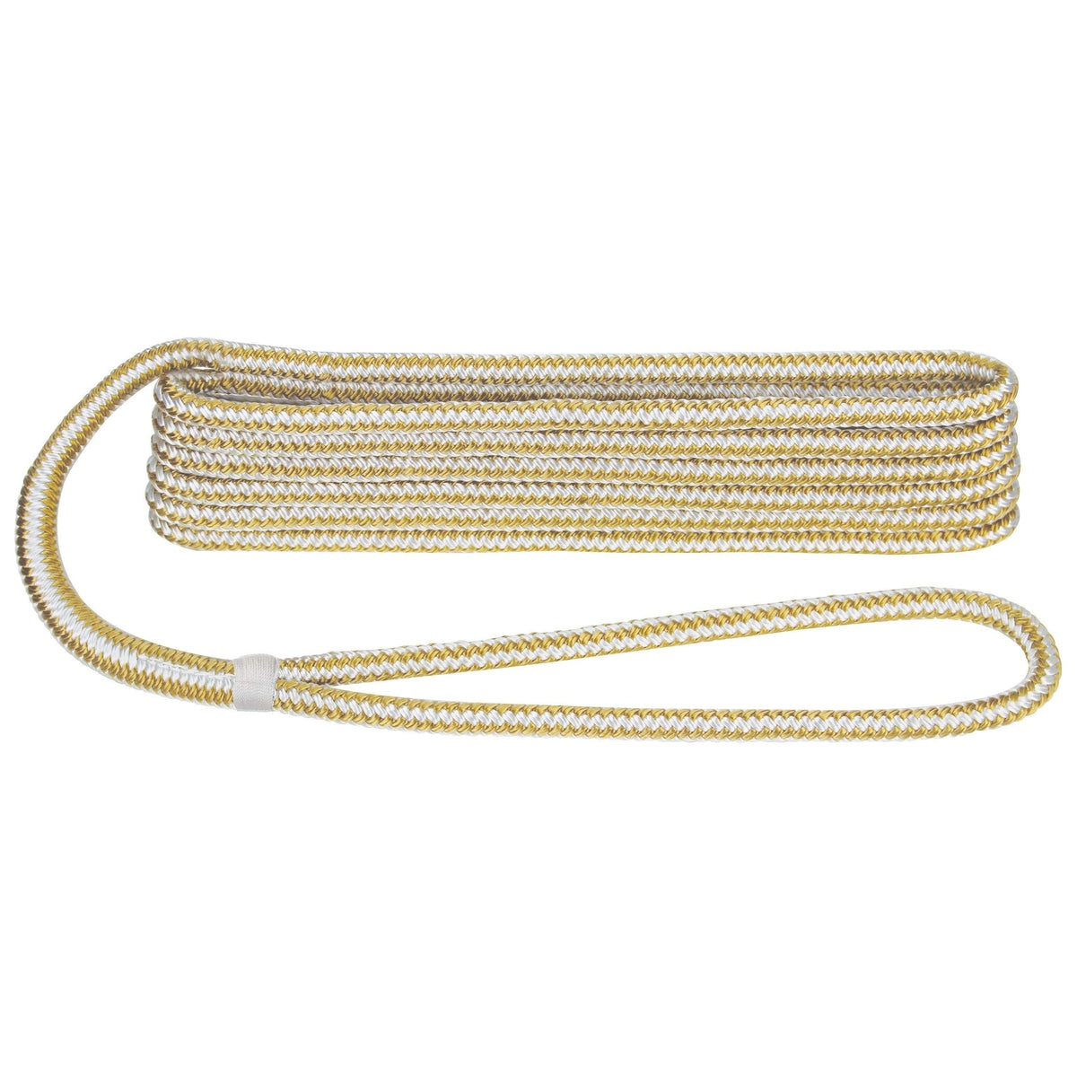 Extreme Max DB Nylon Dock Line 1/2" 15' White/Gold #3006.2099