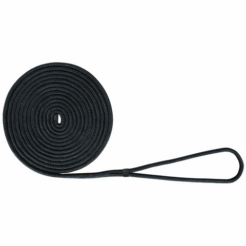 Extreme Max DB Nylon Dock Line 3/8" 20' Black #3006.2093
