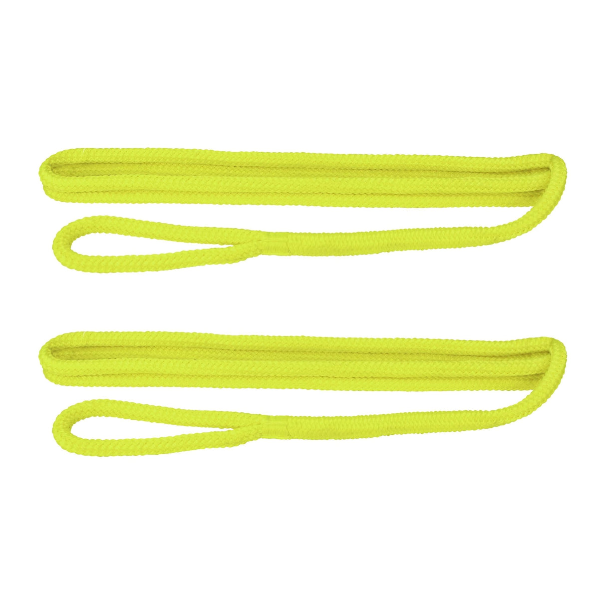 Extreme Max DB Nylon Fender Line 2-pk 3/8" 6' Neon Yellow #3006.2599