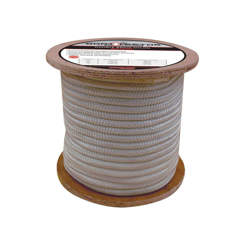 Extreme Max DB Nylon Rope 1/4" 600' White #3006.2174
