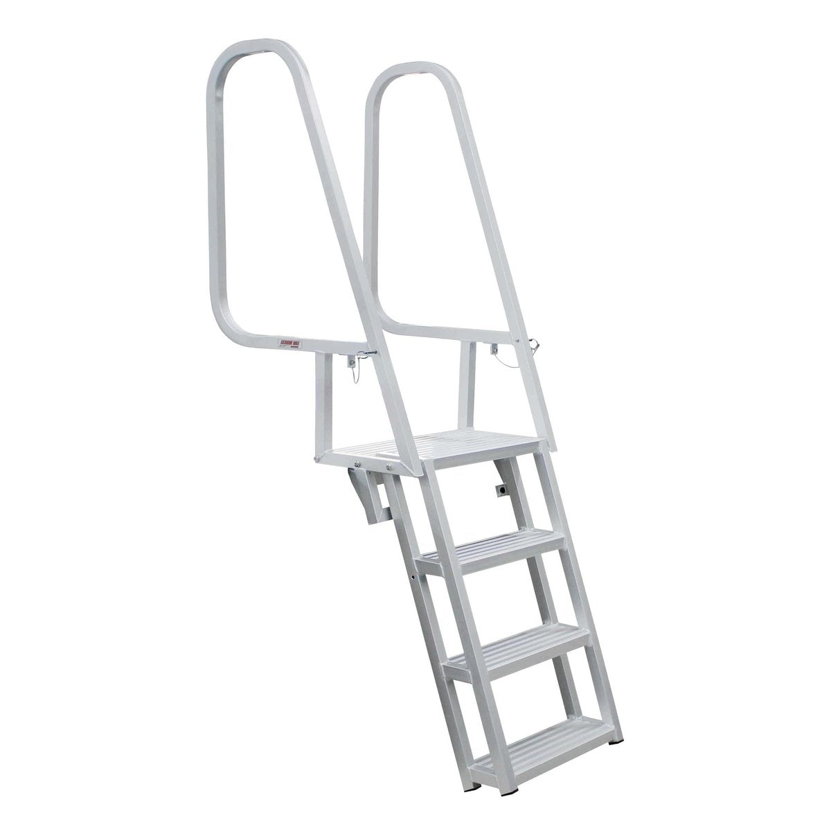 Extreme Max Deluxe Flip-Up Dock Ladder with Welded 4-Step #3005.3913