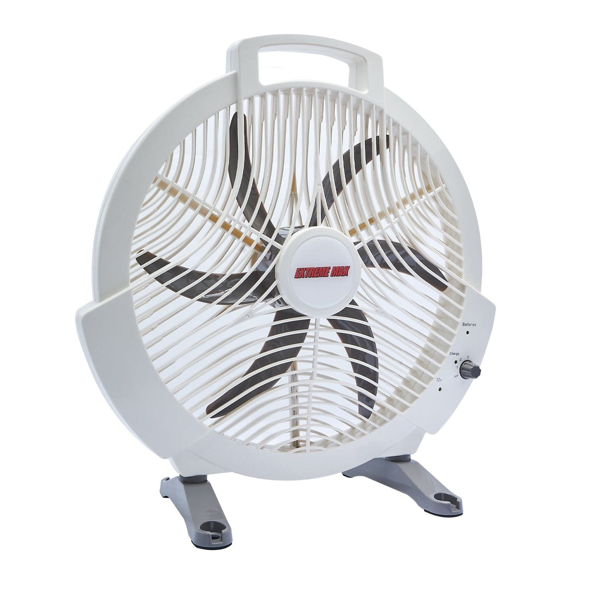 Extreme Max Qualifies for Free Shipping Extreme Max Rechargeable AC/DC 12v Box Fan Lithium Battery 12" #1229.4089