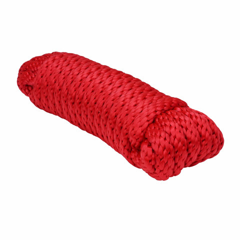 Extreme Max Solid Braid MFP Utility Rope 1/4" 100' Red #3008.0106