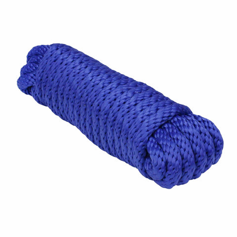Extreme Max Solid Braid MFP Utility Rope 1/4" 50' Blue #3008.0055