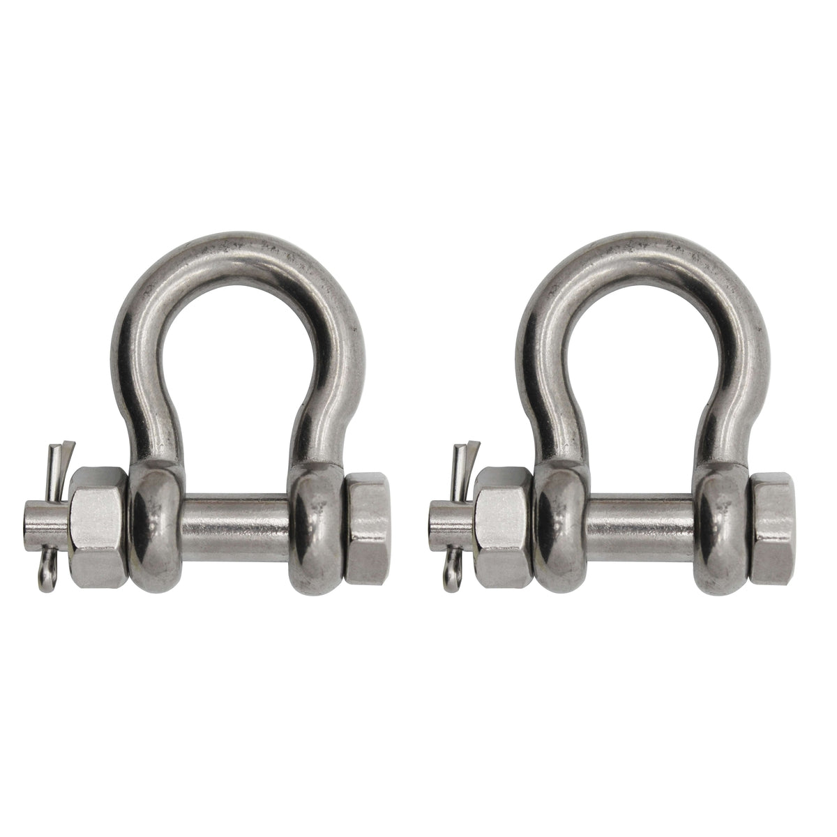 Extreme Max SS Bolt-Type Anchor Shackle 1" 2-pk #3006.8389.2
