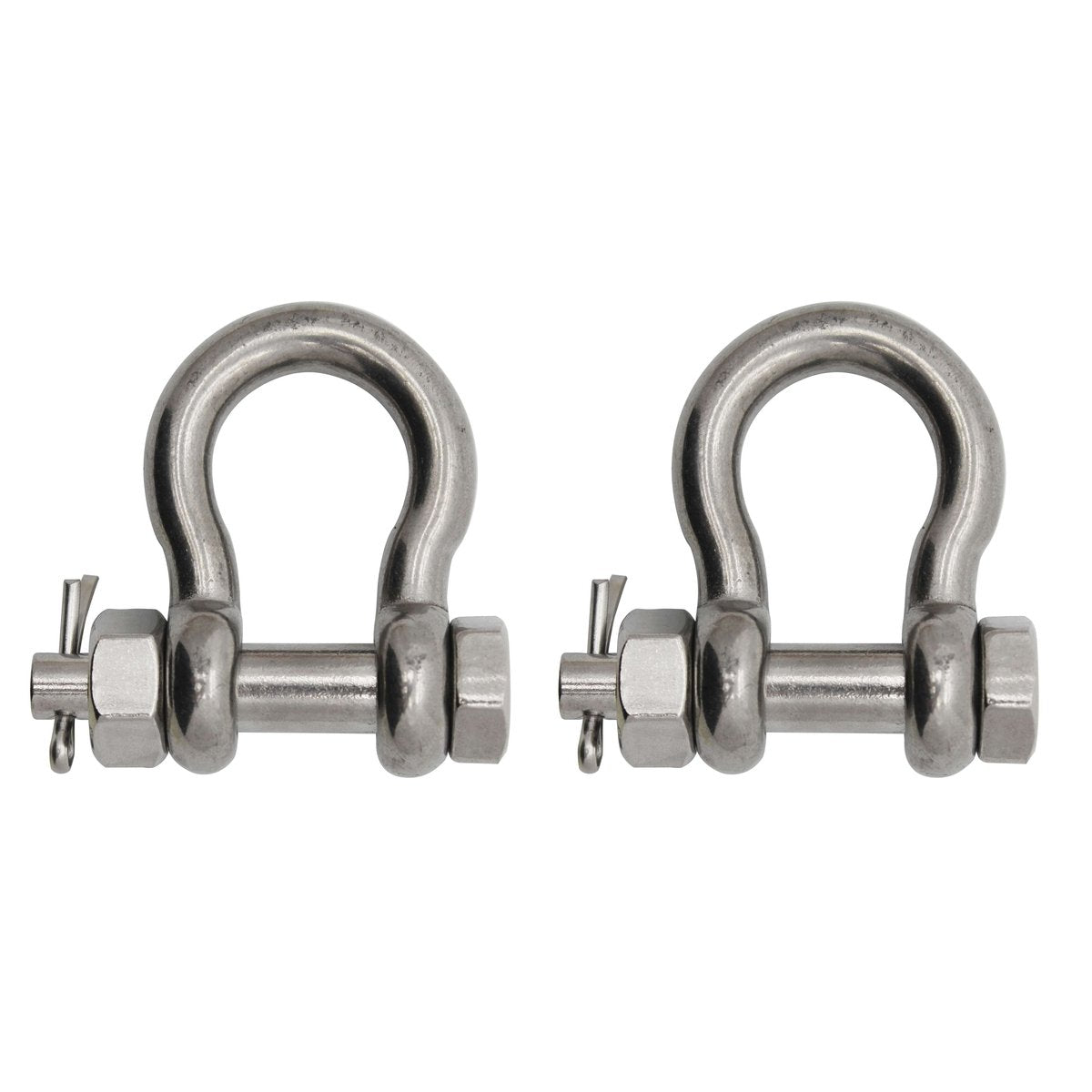 Extreme Max SS Bolt-Type Anchor Shackle 5/8" 2-pk #3006.8381.2
