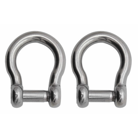 Extreme Max SS Bow Shackle with No-Snag Pin 5/16" 2-pk #3006.8408.2
