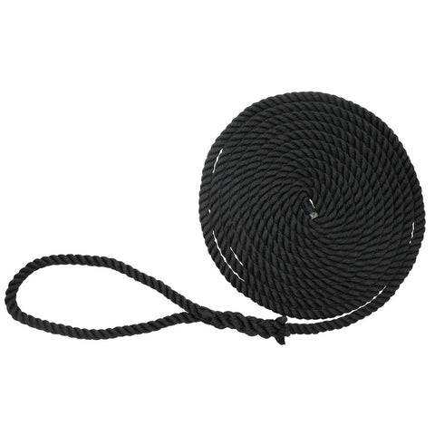 Extreme Max Twisted Nylon Dock Line 1/2" 20' Black #3006.2855