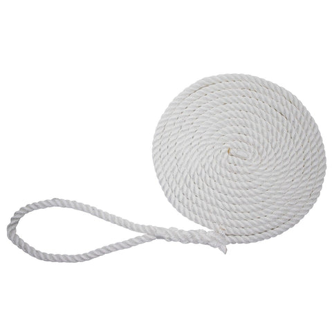 Extreme Max Twisted Nylon Dock Line 3/8" 15' White #3006.2813