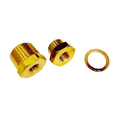 Faria Qualifies for Free Shipping Faria 1/8" x 1/2" NPTF 1/8" x 5/8" Bushing Kit #F90602