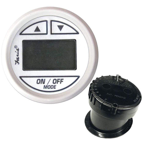 Faria Qualifies for Free Shipping Faria 2" Depth Sounder Kit Dress White #13151