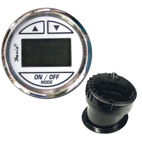 Faria Qualifies for Free Shipping Faria 2" Depth Sounder with In-Hull Mount Transducer #13851