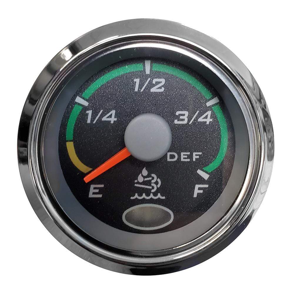 Faria Qualifies for Free Shipping Faria 2" Fuel Level Gauge Euro Black with SS Bezel #960967