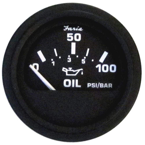 Faria Qualifies for Free Shipping Faria 2" Heavy Duty Oil Pressure Gauge 100 PSI #24004