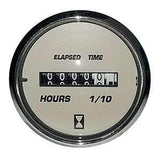 Faria Qualifies for Free Shipping Faria 2" Mech Hourmeter Gauge Euro Beige SS Bezel #15124