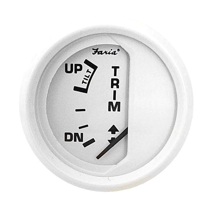 Faria Qualifies for Free Shipping Faria 2" Trim Gauge Cobra SS White #F13124