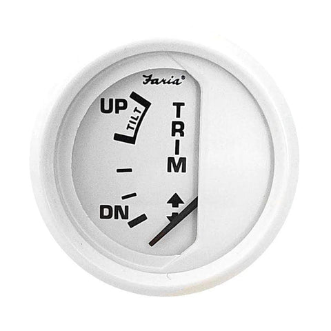 Faria Qualifies for Free Shipping Faria 2" Trim Gauge Cobra SS White #F13124