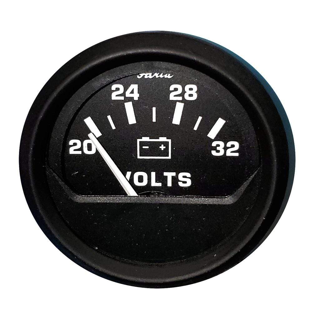 Faria Qualifies for Free Shipping Faria 2" Voltmeter 20-30v Euro Black #12860