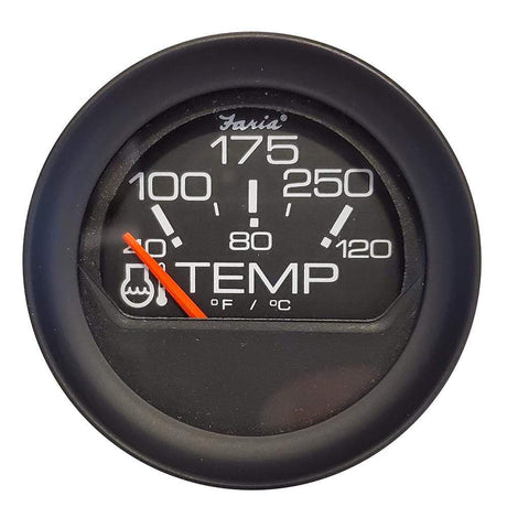 Faria Qualifies for Free Shipping Faria 2" Water Temperature Gauge 100 to 250 Deg F #GP0649