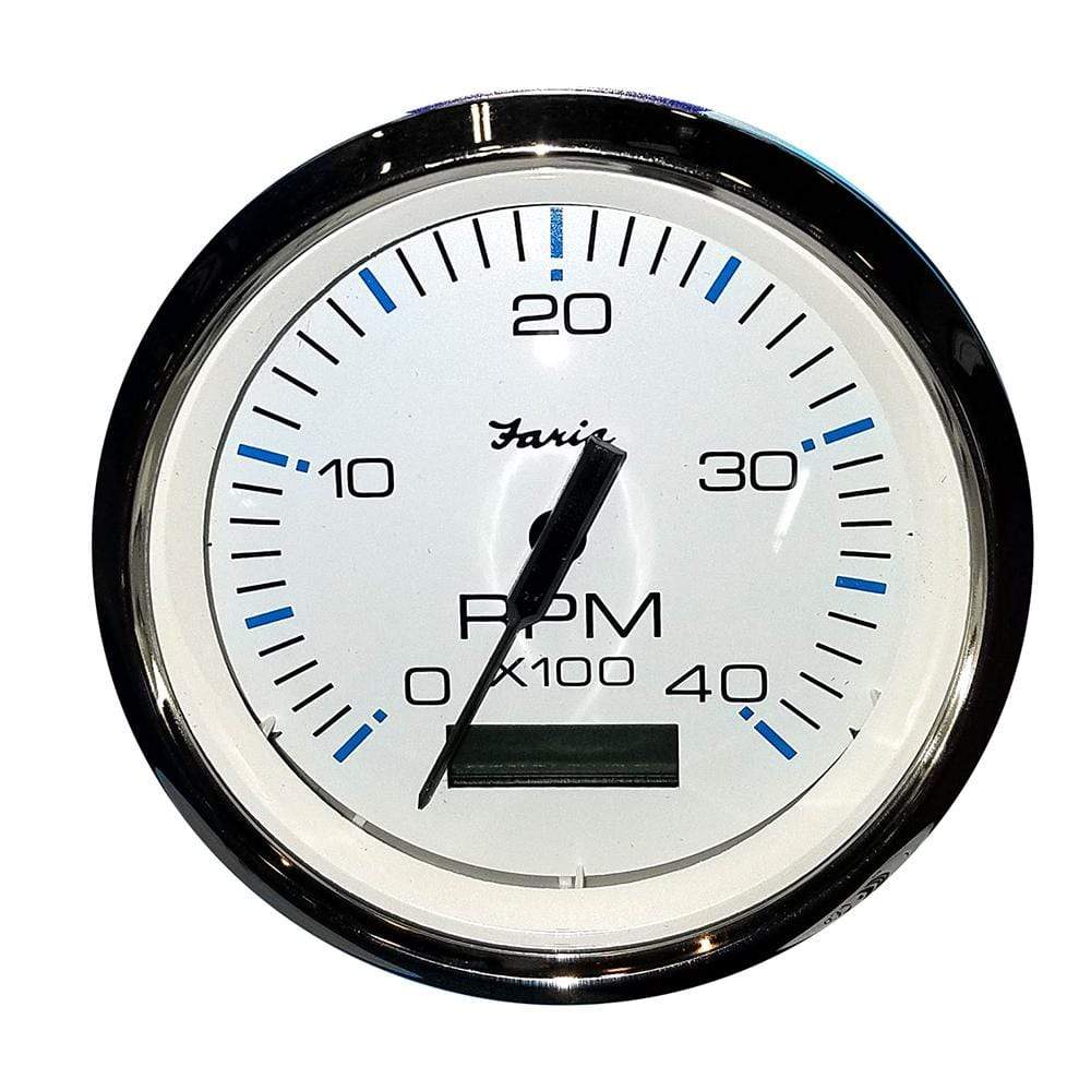 Faria Qualifies for Free Shipping Faria 4" Tachometer wtth Hourmeter 4000 RPM Diesel #33834