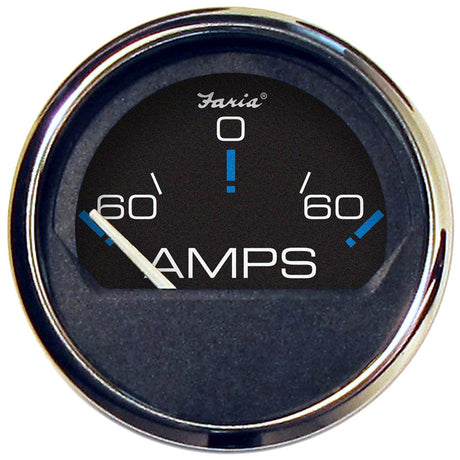 Faria Qualifies for Free Shipping Faria Chesapeake Ammeter Gauge Black SS 2" #13736