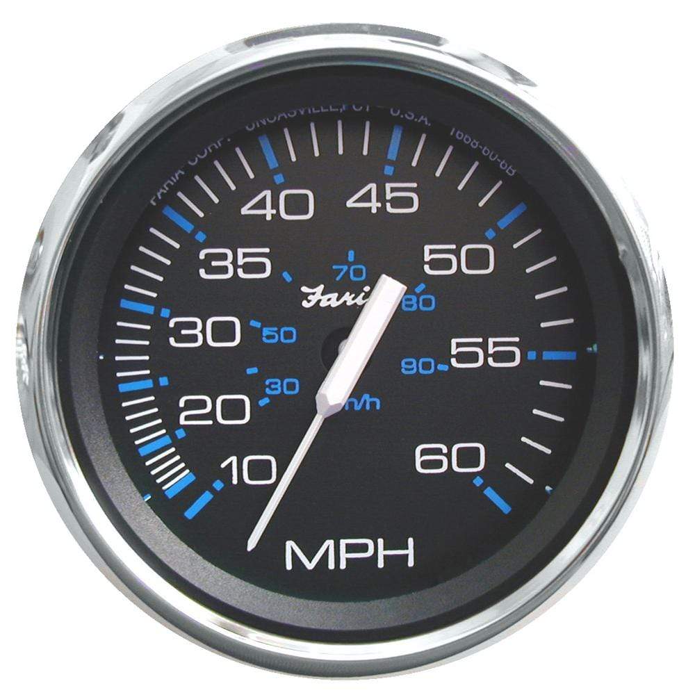 Faria Qualifies for Free Shipping Faria Chesapeake Black SS 4" Speedometer 60 MPH Mechanical #33704